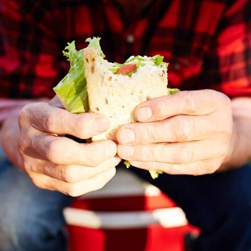 Bidden voor het eten